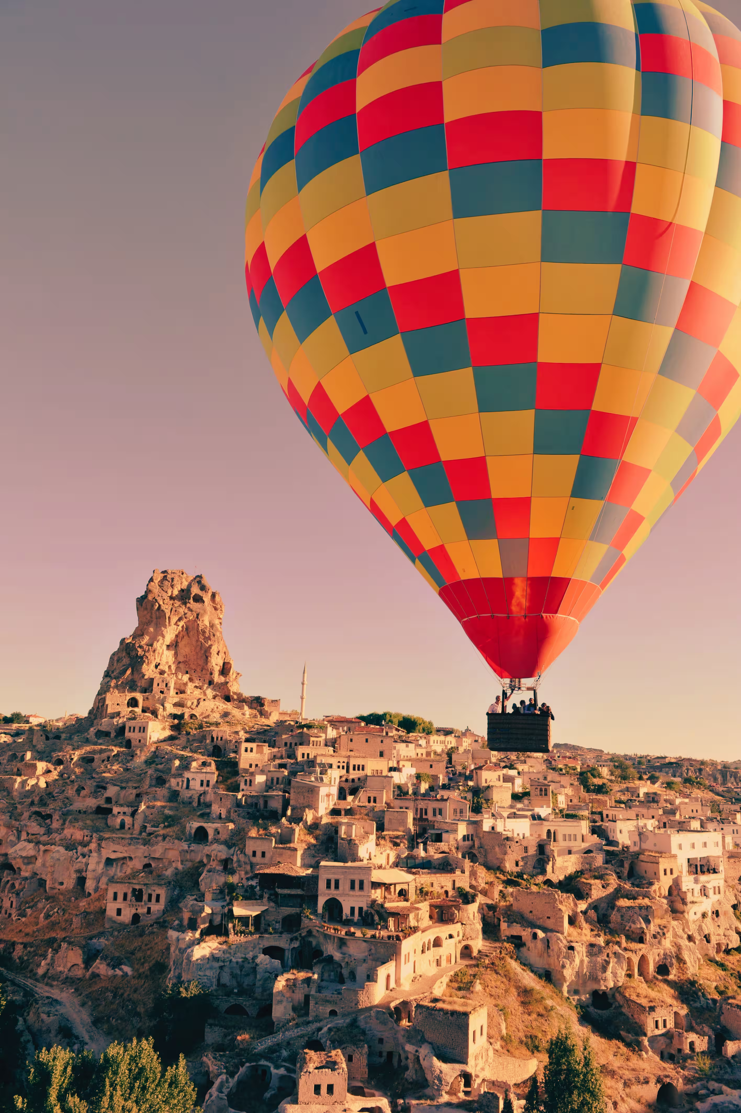 Terrace and Cappadocia skyline