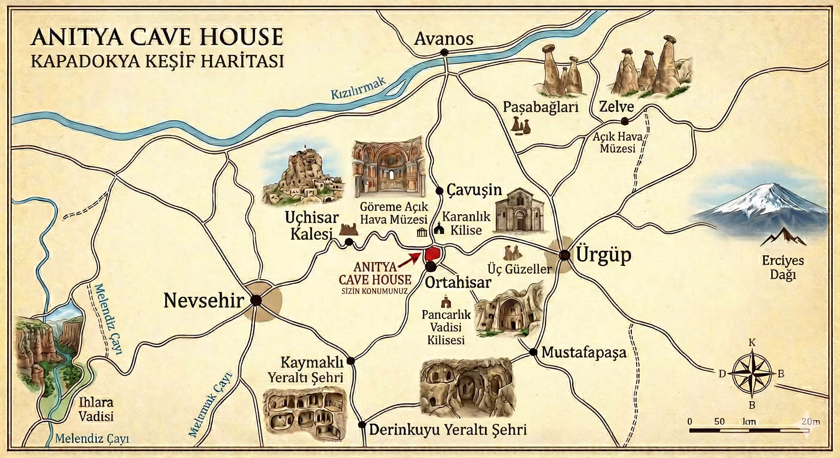 Anitya Cave House location map