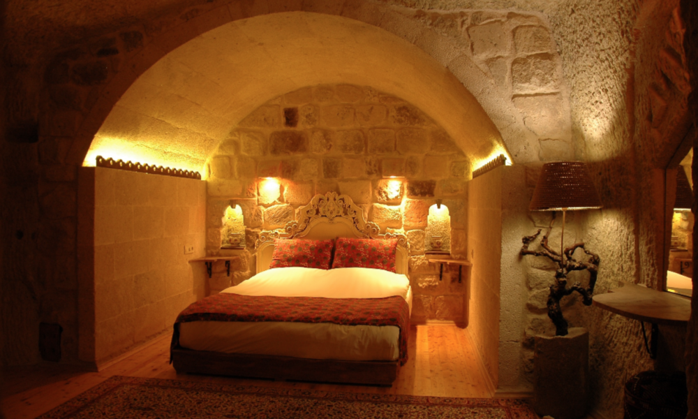 Cave House with Turkish Bath and Fireplace