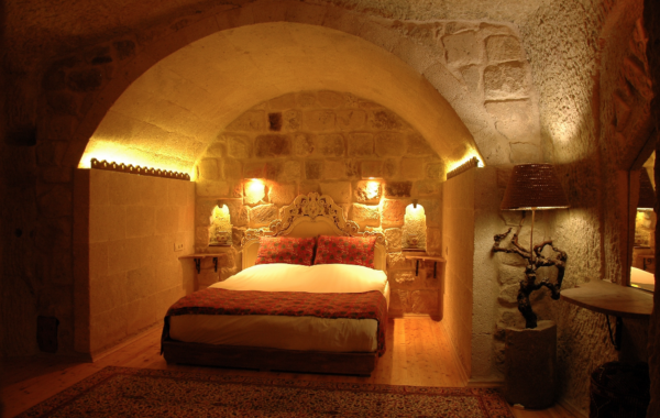 Cave House with Turkish Bath and Fireplace
